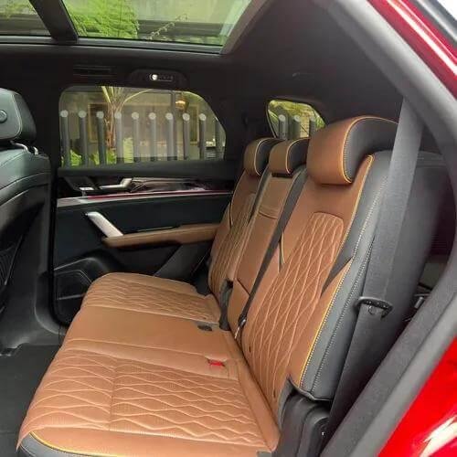 BYD Tang EV rear passenger seating and interior