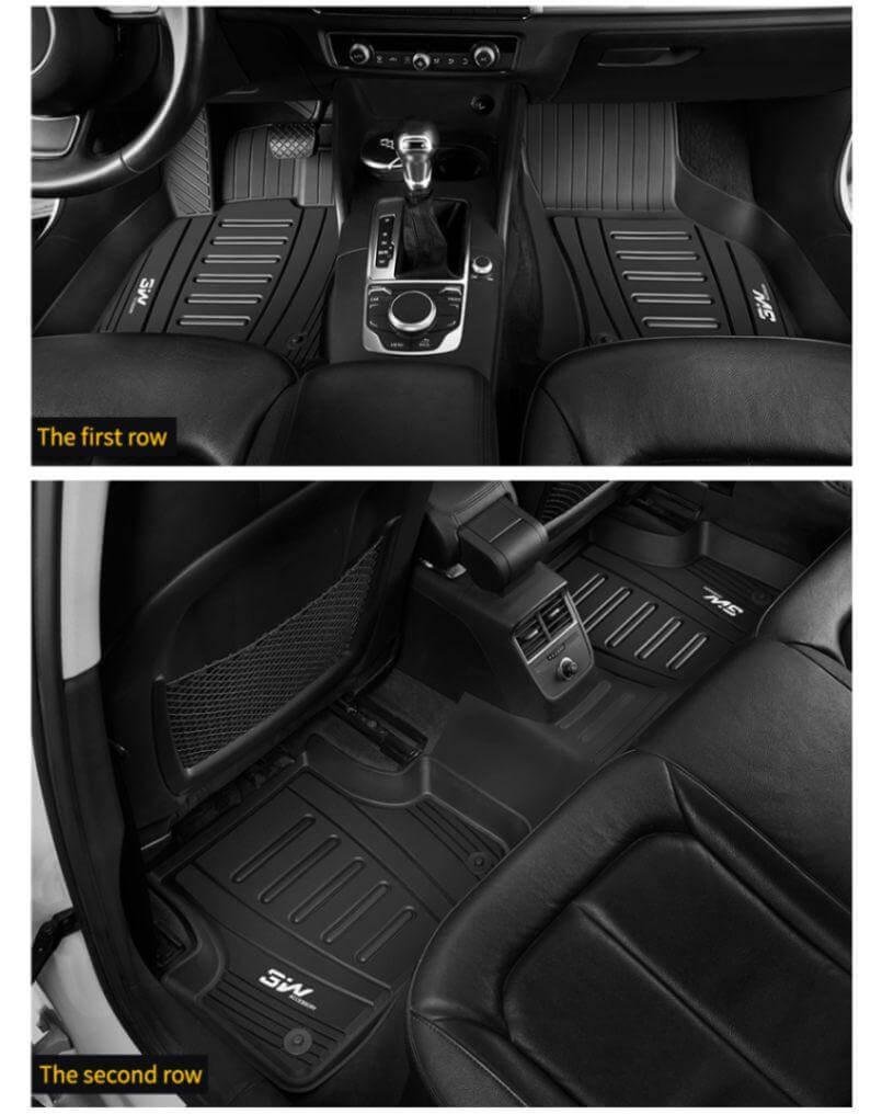 BYD all-weather floor mats installed in vehicle